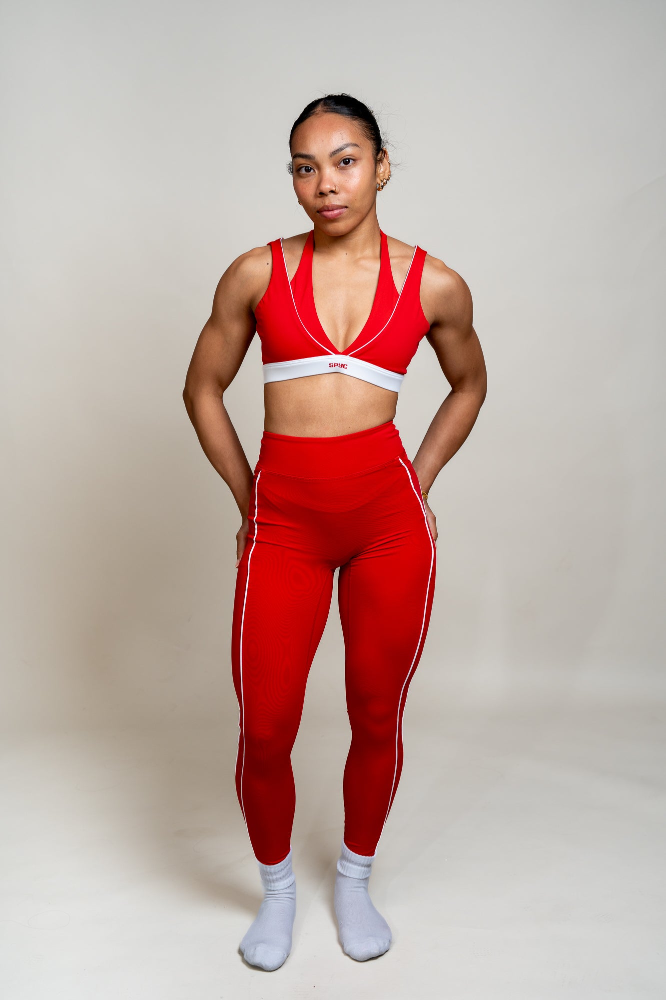 Stipe Haltered Bra